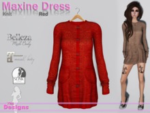 Maxine Dress Knit Red