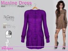Maxine Dress Knit Purple