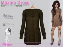 Maxine Dress Knit Brown