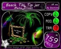 Tiki / Beach Tip jar V3 ** Menu Driven **