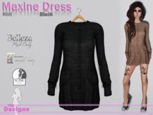 Maxine Dress Knit Black