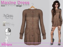Maxine Dress Knit Beige