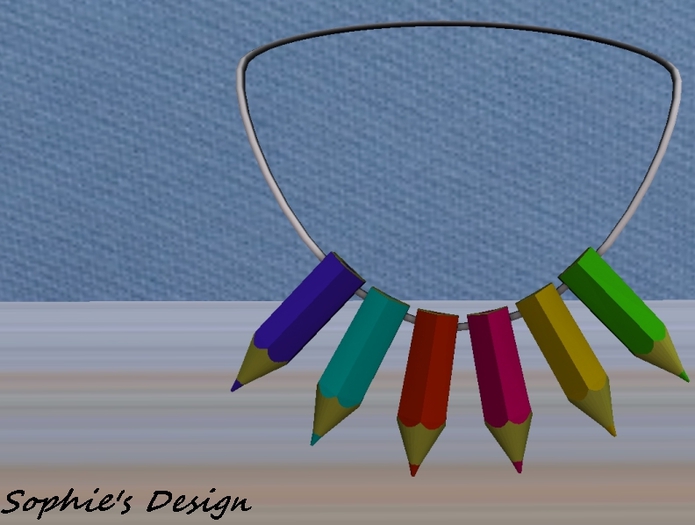 Pencils Necklace