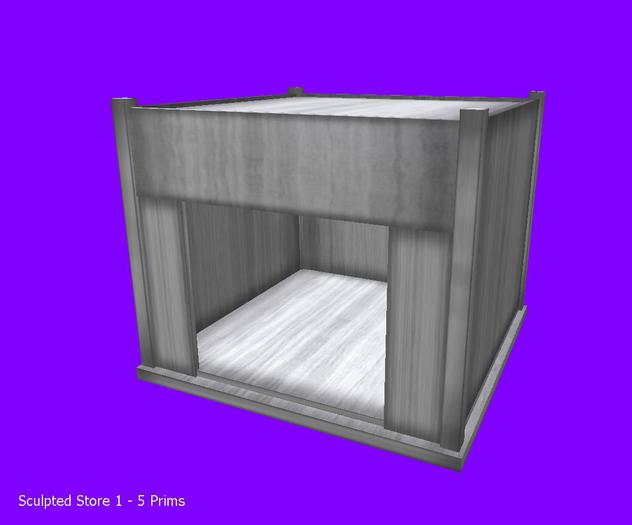 Sculpted Store 1 - 5 PRIMS - COPYMOD (BOX)