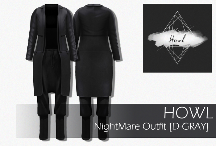 Howl - NightMare Outfit [D-GRAY] WEAR