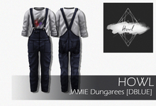 Howl - JAMIE Dungarees [DBLUE] WEAR