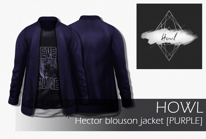 Howl - Hector blouson jacket [Purple] WEAR