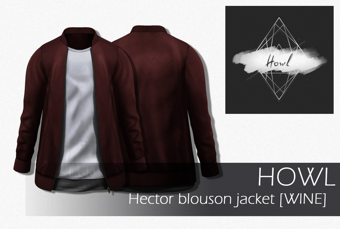 Howl - Hector blouson jacket [Wine] WEAR
