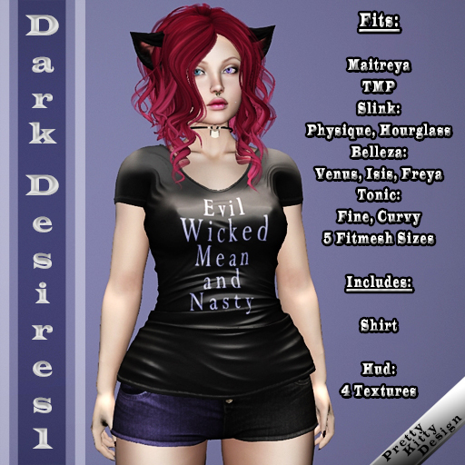 :PKD: (Wear) Set 1 Dark Desires Shirt