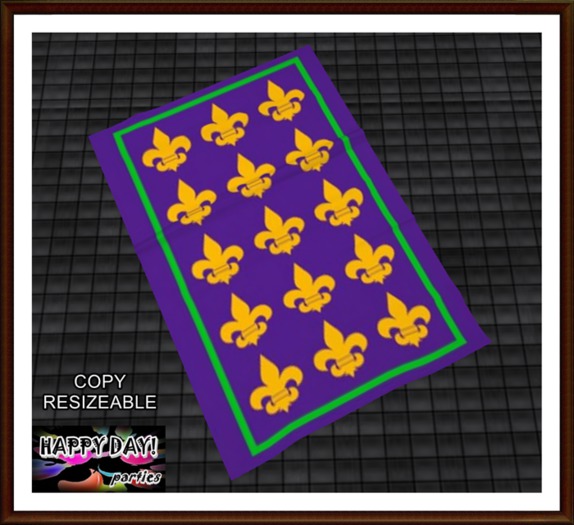 Mardi Gras - Fleur-de-Lis Rug