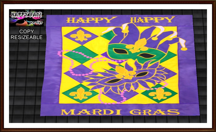 Mardi Gras - Happy Happy Rug