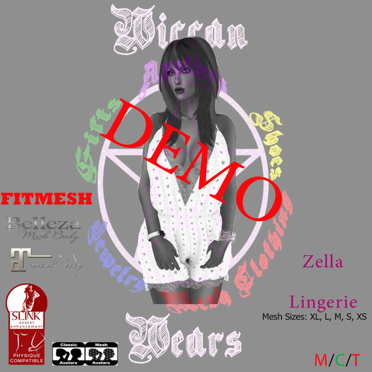 ~WW~ Zella Lingerie Fitmesh DEMO
