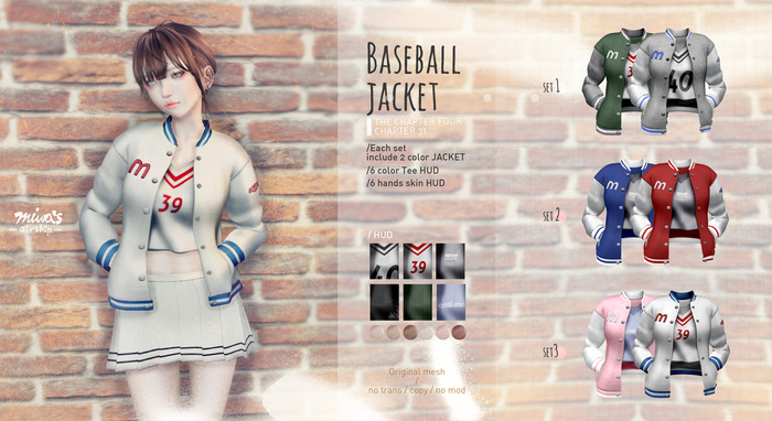 *miwa's airship* Baseball jacket {Fatpack}