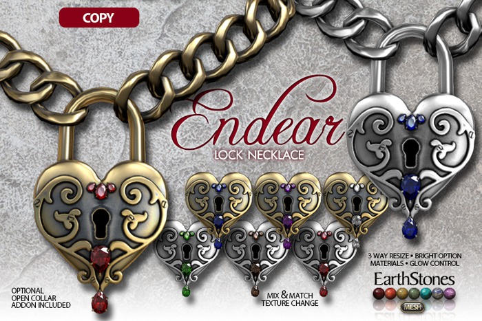 EarthStones Endear Lock Necklace