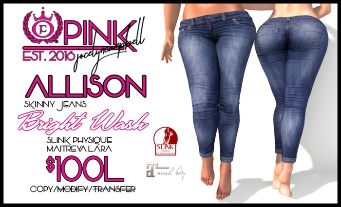 PINK by JC - Allison Skinny Jeans - Bright Wash