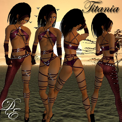*DE Designs* Titania - Red