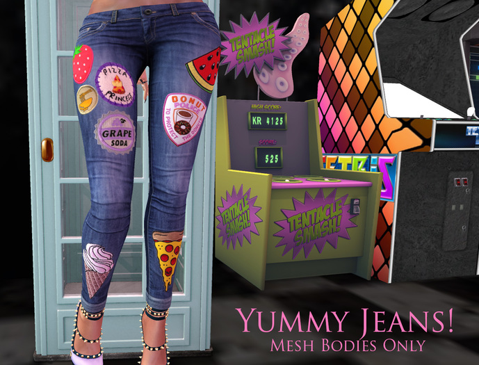 Leviosa Yummy Food Nom Jeans - Hourglass - Physique - Belleza - Maitreya - Grunge - Pastel Goth
