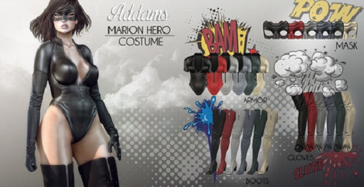 Addams // Marion Hero Mask // Platinum