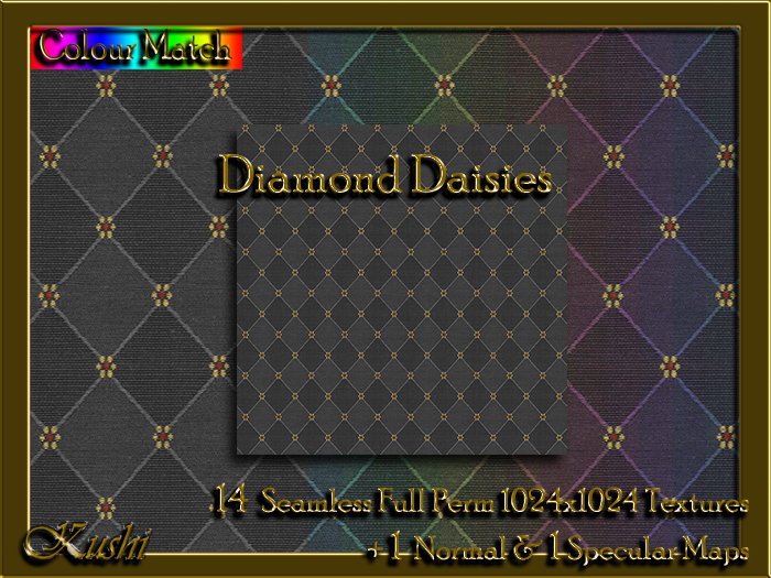 !Kushi! DiamondDaisies Textures -WEAR TO UNPACK