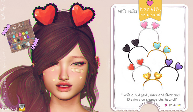 ninety - Valetin HeadBand  [ Gift ]