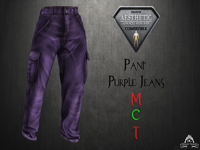 *DC* AESTHETIC Pant Purple Jeans