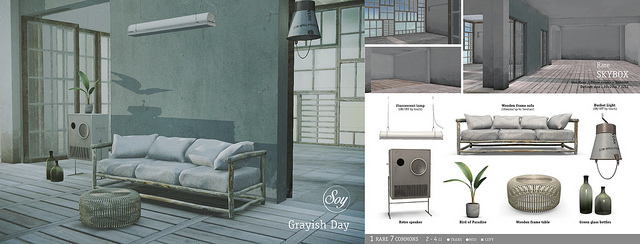 Soy. Grayish day Bucket Light - boxed