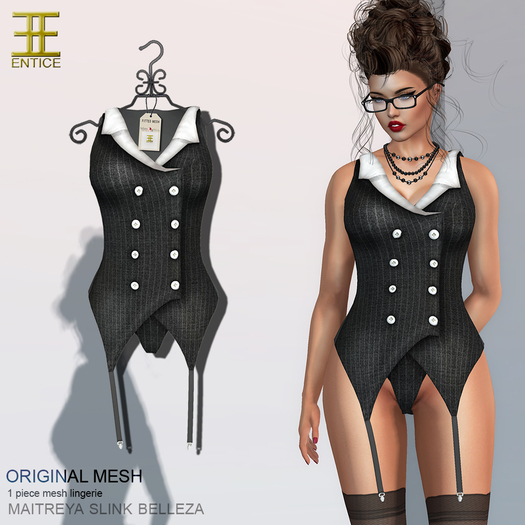 Entice - Mrs. Robinson Lingerie - Black