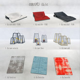Concept} 06. illa Lamps set  Gold