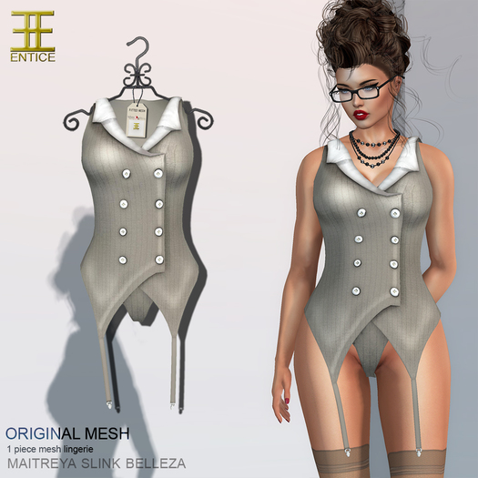 Entice - Mrs. Robinson Lingerie - Khaki