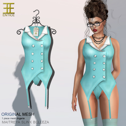Entice - Mrs. Robinson Lingerie - Aqua