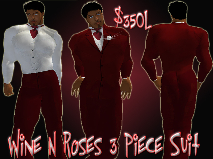Wine N Roses 3 Piece Suit DragonFly Designs