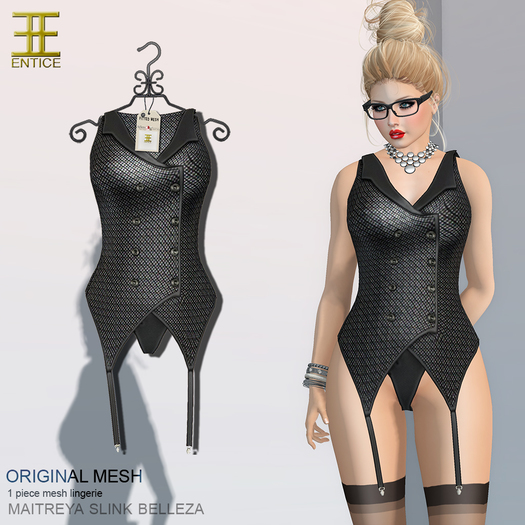 Entice - Mrs. Robinson Lingerie - Weave Gray