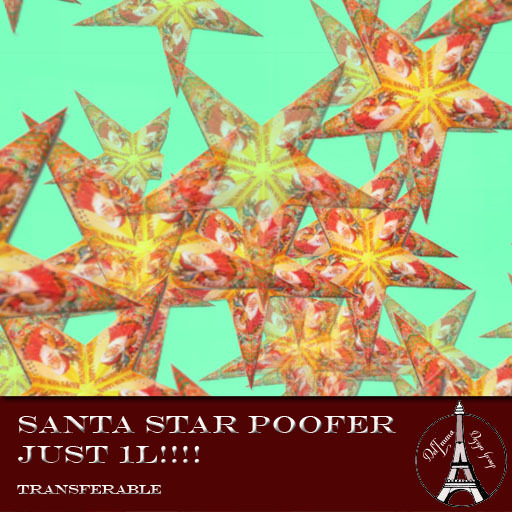 santa star particle poof