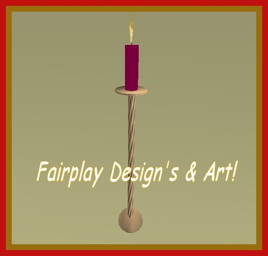 Elegant Candle Holder BURGANDY