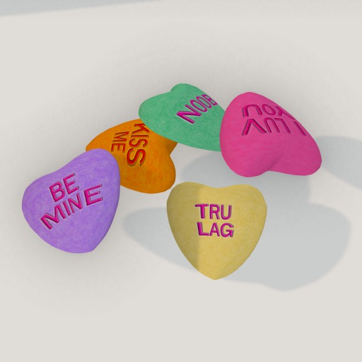 {Papillon} Lots of Candy Hearts!