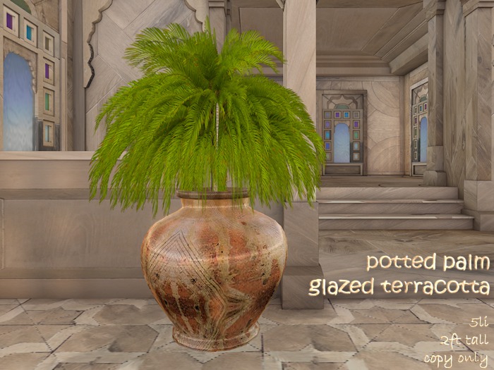 :FA: Potted palm [glazed terracotta]