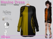 Maxine Dress Circles Yellow