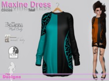 Maxine Dress Circles Teal