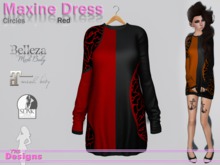 Maxine Dress Circles Red
