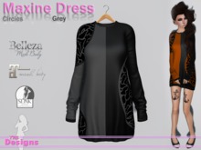 Maxine Dress Circles Grey