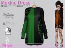 Maxine Dress Circles Green
