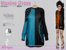 Maxine Dress Circles Blue