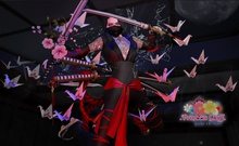 *Ninja into the dark* origami blood