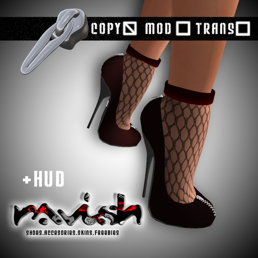 *Ravish*  Zipped Heels Red  -box-