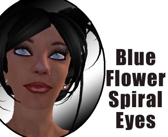 Alt Eyes - Blue Flower Swirl
