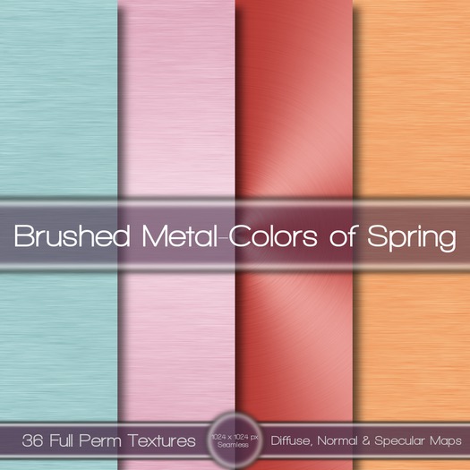 {L} Brushed Metal-Colors of Spring