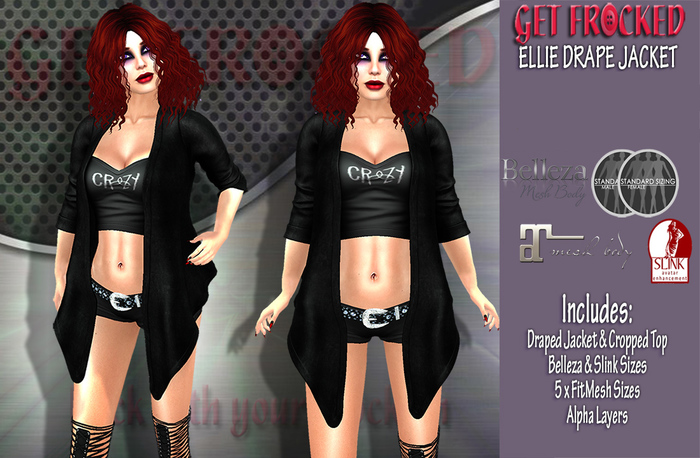 ELLIE Drape Jacket & Top - Crazy
