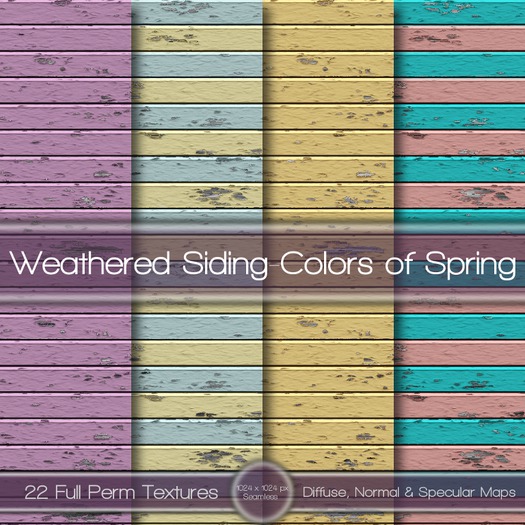 {L} Weathered Siding-Colors of Spring