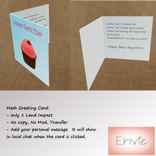 Envie - Happy Rezz Day Card