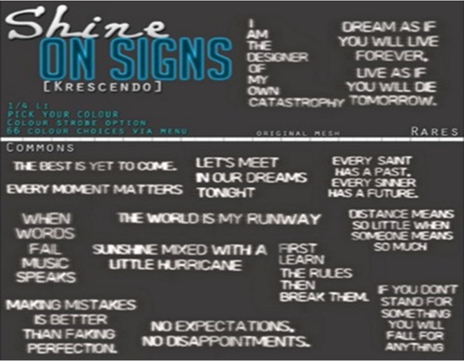 [Kres] Shine on signs - Disappointments Boxed